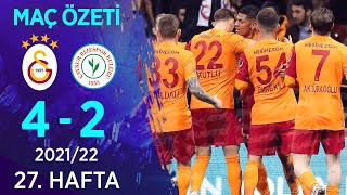 Galatasaray 42 Çaykur Rizespor MAÇ ÖZETİ  27 Hafta  202122 [upl. by Kresic]