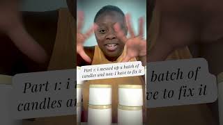 Part 1 How to Fix Candles with a Bad Wick wick testing  candlemaker candlemaking diy [upl. by Rozanne150]