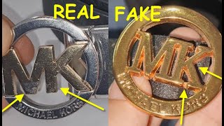 Michael Kors belt real vs fake How to spot fake Michael Kors belts reversible [upl. by Enilekaj598]