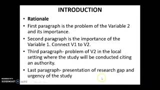 Background of the Study  Rationale  IMRAD  Quantitative Research [upl. by Ylhsa240]