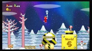 Newer Super Mario Bros Wii Holiday Special 102 Walkthrough ☆ Secrets and More ☆ [upl. by Juxon]