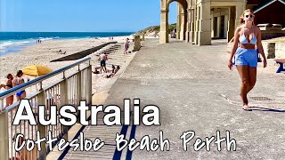 Cottesloe Beach Perth Australia 🇦🇺  Perth Western Australia walking Tour [upl. by Llerahs]