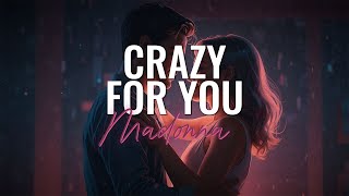 Madonna  Crazy For You Lyrics [upl. by Lusar]