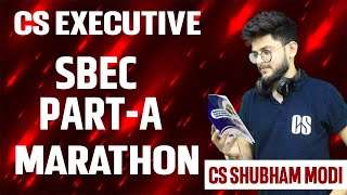 SBEC PART A MARATHON CS EXECUTIVE AUGUST 2021 CS SHUBHAM MODI [upl. by Eynaffit320]