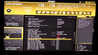 Click BIOS 4 on the MSI X99S MPower Motherboard [upl. by Fanchie]