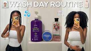 My Updated Natural Hair Wash Day Routine For Long Healthy Hair Growth 2023 🧖🏾‍♀️🧴🧼🚿 [upl. by Sedda]