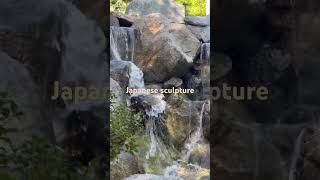 Japanese sculpture Lithia park Ashland Oregon and waterfalls [upl. by Nesnar24]