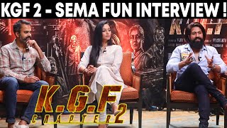 Yash Prashanth Neel Srinidhi Sema Fun 😂😂 Interview in Tamil  KGF Chapter 2 Team Interview  KGF 2 [upl. by Rustin876]