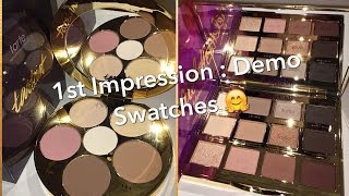 Tartelette In Bloom amp Tarteist Contour Palettes  1st Impression  Demo  Swatches [upl. by Linnette932]