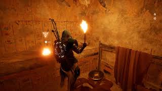 Assassins Creed Origins  Black Desert Nomarchs tomb  find the tablet [upl. by Anam]