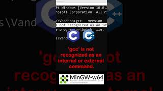 Install MinGW Compiler in a Minute Windows CC MinGW Download 2022 shorts viral ytshorts [upl. by Frager]