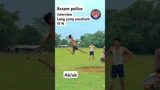 Long jump abUB 17ft assampolice longjump practice interview assamese [upl. by Oz]