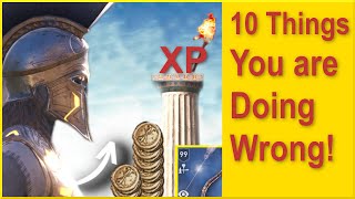 Assassins Creed Odyssey  10 Things You are Doing Wrong  How to get more Money Material amp XP [upl. by Nefets]