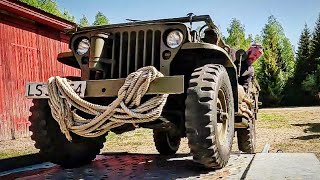 Offroad Driving In The Forest With Our Old Willys JeepsAnd Fixing a Puncture In Field [upl. by Leilani]