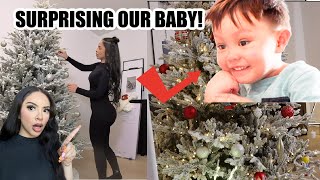 SURPRISING OUR BABY WITH A CHRISTMAS TREE [upl. by Lovett434]