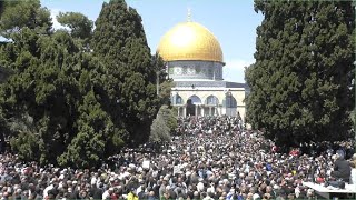 نقل شعائر خطبة وصلاة الجمعة من المسجد الأقصى المبارك Live broadcast from the blessed AlAqsa Mosque [upl. by Tila544]