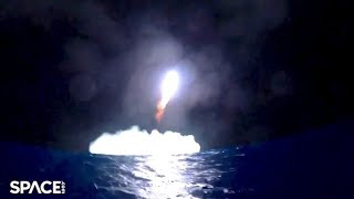 SpaceX Starship flight 5 splashdown and explosion captured by buoy camera [upl. by Astrahan]