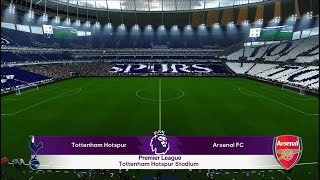 Tottenham vs Arsenal  Premier League 2425  PES 2021  PC Gameplay  4K [upl. by Anaet]