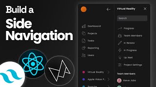 Build a Side Navigation with TailwindCSS and Framer Motion [upl. by Zorah]
