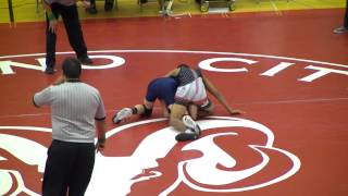 118 lbs Charles Hubbard Louis Pasteur Wrestling VS James Oliveros pounders wc [upl. by Prussian]