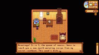 What days are the Queen of Sauce cooking show aired on  Stardew Valley [upl. by Asirap]