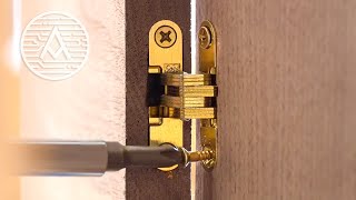 Installing INVISIBLE HINGES with Hand Tools  SOSS [upl. by Nyram558]