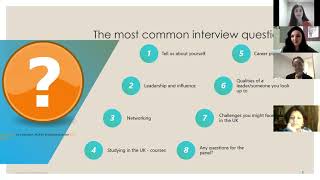 Chevening Interview tips  Zoom Call with three Cheveners [upl. by Naarah598]