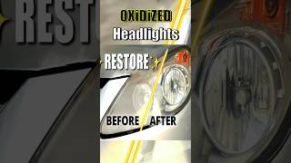 How I Restore Oxidized Hedlights Easily automobile headlights oxidized cars [upl. by Herbst710]