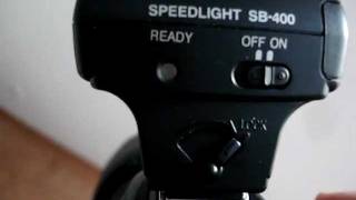 Nikon SB400 SPEEDLIGHT amp Nikon D300S [upl. by Ecnarual]