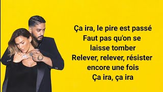 Vitaa amp Slimane  Ça ira Paroles Lyrics Video [upl. by Ellehctim]