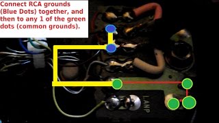 How to Internally Self Ground RCAs in a Turntable No Bullshit under 3 minutes Tutorial [upl. by Vokaay548]