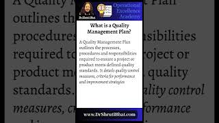 What is a Quality Management Plan  Quality Management Plan Explained [upl. by Asaret]