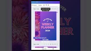Learn how to create a weekly planner in Canva in under 30 mins onthisday digitalplanners [upl. by Eelnyl581]