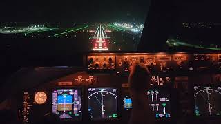 INTERESTING Automatic landing of BOEING 747cockpit view verbal explanations by the pilot [upl. by Bancroft383]