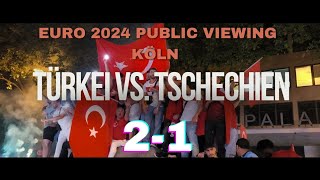 ⚽ EURO 2024 ⚽Public Viewing Türkei gegen Tschechien 🇹🇷 2  1 🇨🇿 euro2024 Türkei tschechien vlog [upl. by Eelymmij]