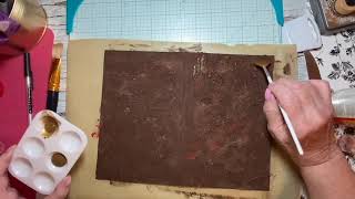 Experiment  Making a Faux Leather Book Cover inspired by TreasureBooks [upl. by Flavia]