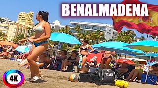 Benalmádena Spain Beach Walk Costa del Sol June 2024 Summer 4K [upl. by Arocat106]