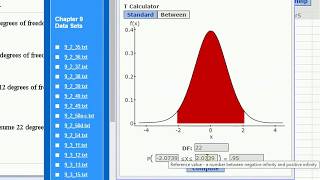 Using statcrunch to find critical t values [upl. by Lihp]