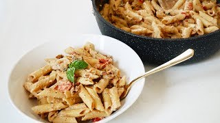 VEGAN SUNDRIED TOMATO PASTA RECIPE  Easy amp Delicious [upl. by Atteoj]