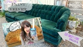 How to Paint Upholstery keep it soft and velvety No cracking or hard texture [upl. by Arretak]