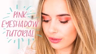 How To Wear Pink Eyeshadow I Summer to Fall Makeup Tutorial I Hello October I ad [upl. by Ehud]