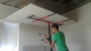 ELEVADOR DE PLACAS PROVETEC para Instalación de PLACAS DURLOCK KNAUF [upl. by Anerres]