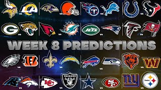 NFL Week 8 Predictions [upl. by Stargell]