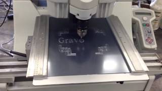 Gravograph IS400 Gift Cylindrical rotary engraving machine [upl. by Maighdlin602]