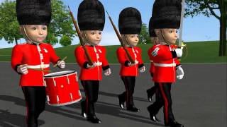 British Grenadiers March【animation 】 [upl. by Eiramyma]