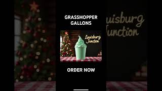 Order your gallon ice cream drinks for the holidays at Louisburg Junction Grasshoppers and more [upl. by Noswal]