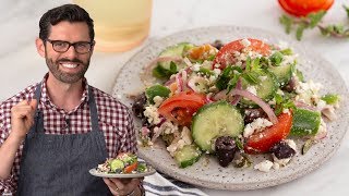 Easy Greek Salad Recipe [upl. by Lothar240]