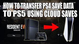 How to Transfer PS4 Save Files to PS5 Using The Cloud Storage [upl. by Anerak99]