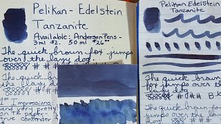 Pelikan Edelstein  Tanzanite  Ink Profile  Ink Flight 28 Series [upl. by Hanas]