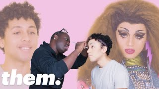 Jaboukie YoungWhite Gets a Drag Makeover from Bob The Drag Queen  Drag Me  them [upl. by Ahtamat741]